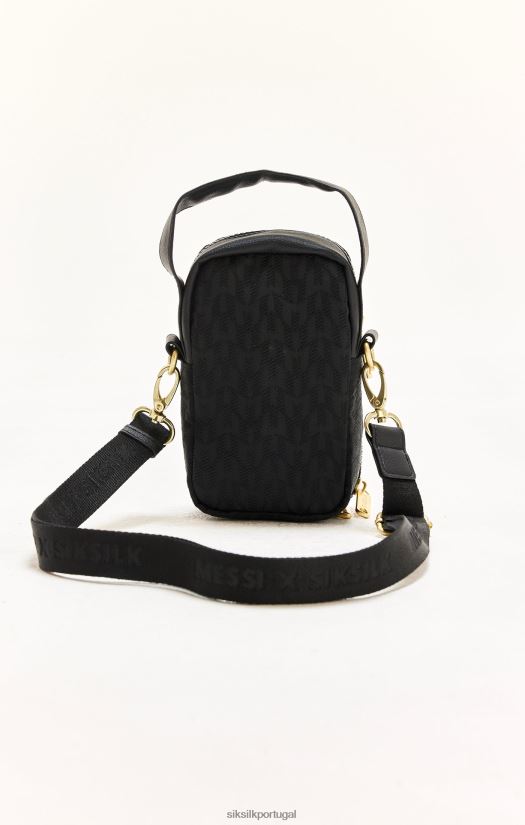 unissex bolsa 6884ZR620 SikSilk x bolsa preta messi