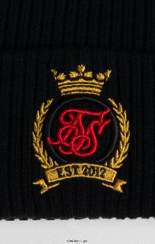 unissex acessório 6884ZR230 SikSilk gorro com crista preta