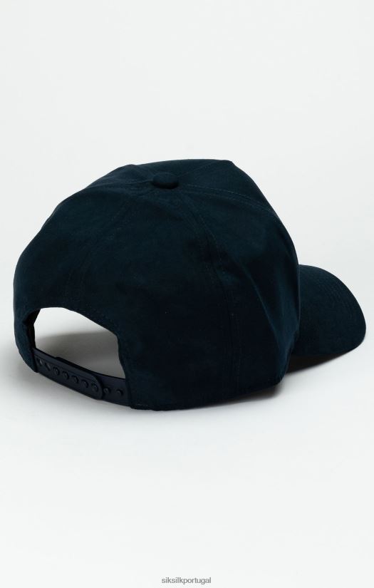 unissex acessório 6884ZR235 SikSilk boné de caminhoneiro com crista da marinha