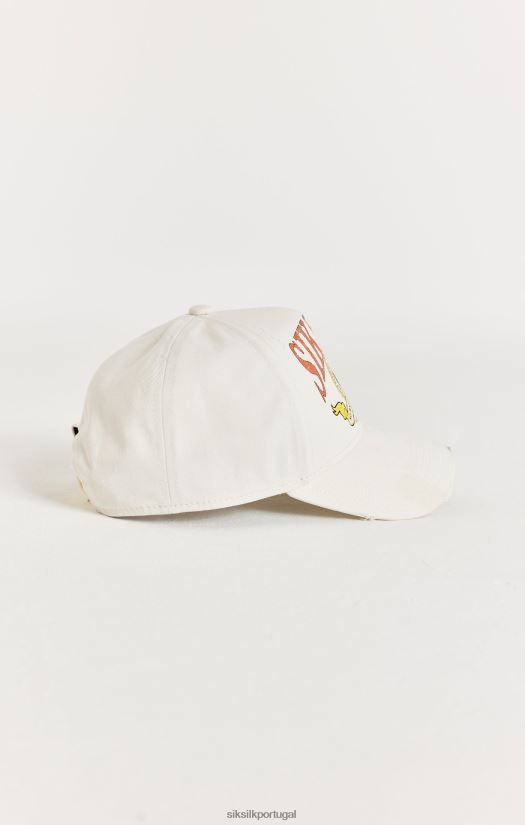 unissex acessório 6884ZR240 SikSilk boné trucker retrô envelhecido cru