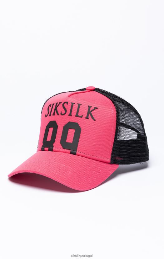 unissex acessório 6884ZR244 SikSilk boné trucker rosa 89 mesh