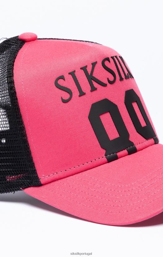 unissex acessório 6884ZR244 SikSilk boné trucker rosa 89 mesh