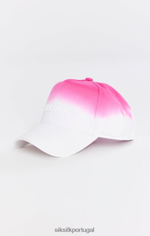 unissex acessório 6884ZR247 SikSilk boné trucker de algodão desbotado rosa