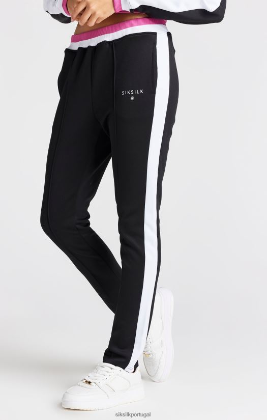 garotas vestuário 6884ZR353 SikSilk calça preta retrô