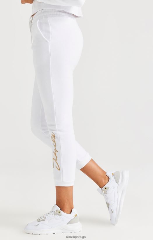 garotas vestuário 6884ZR347 SikSilk jogger branco exclusivo