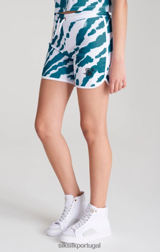 garotas vestuário 6884ZR358 SikSilk short tie-dye branco