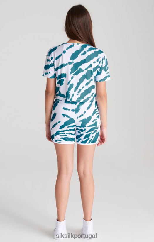 garotas vestuário 6884ZR358 SikSilk short tie-dye branco