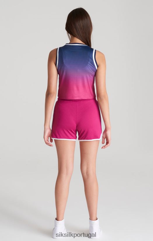 garotas vestuário 6884ZR359 SikSilk short corredor de malha rosa
