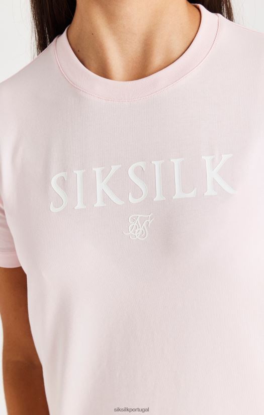 garotas vestuário 6884ZR317 SikSilk camiseta de marca - rosa
