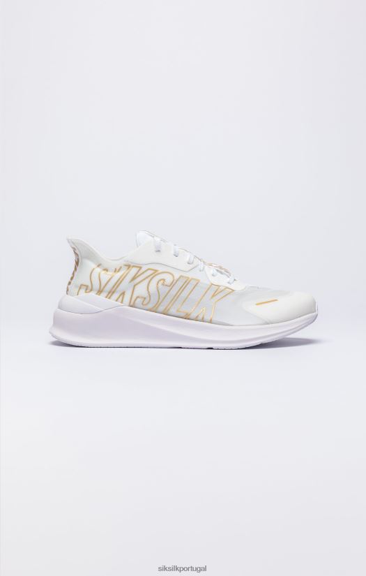 homens calçados 6884ZR20 SikSilk tênis de corrida de desempenho mako branco