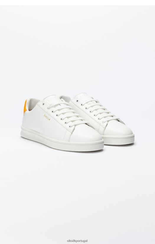 homens calçados 6884ZR21 SikSilk tênis casual cano baixo branco