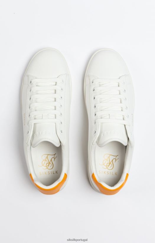 homens calçados 6884ZR21 SikSilk tênis casual cano baixo branco