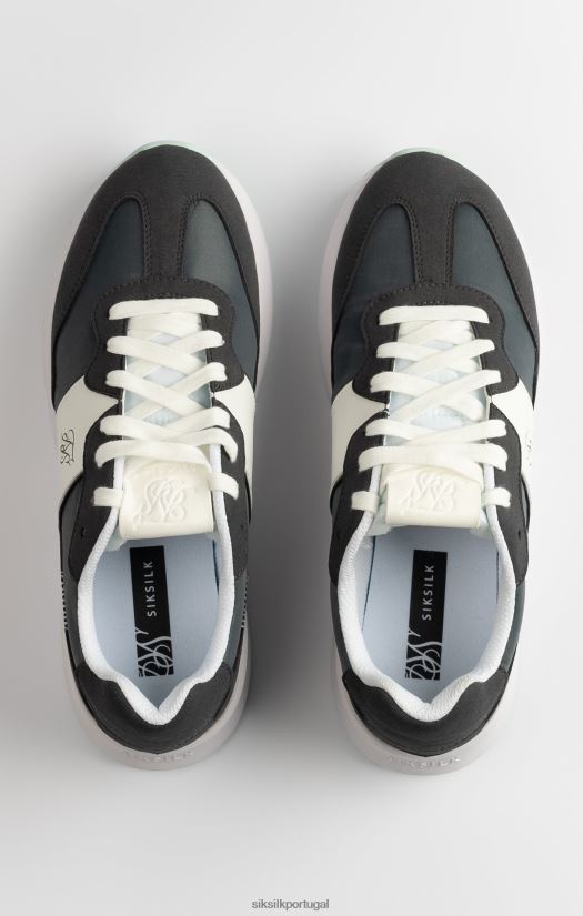 homens calçados 6884ZR3 SikSilk piloto wira preto