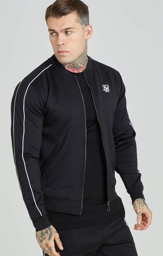 homens vestuário 6884ZR503 SikSilk macacão preto com painéis