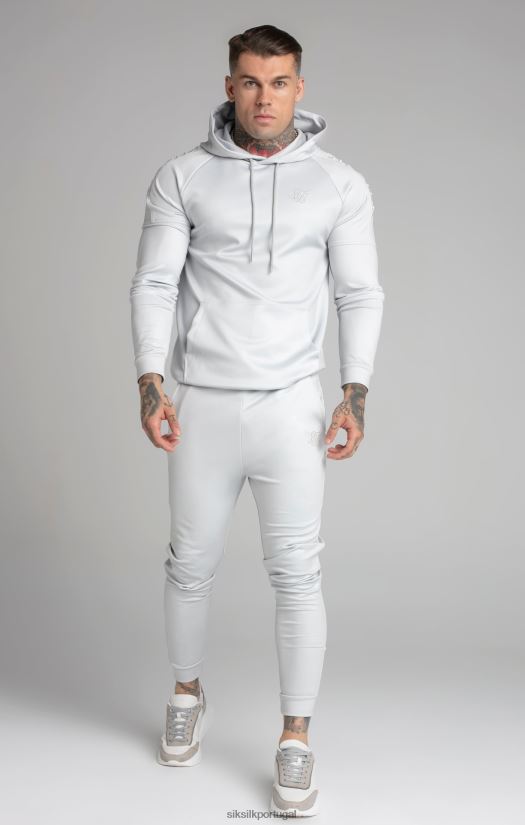 homens vestuário 6884ZR506 SikSilk calça cinza com punhos bordados