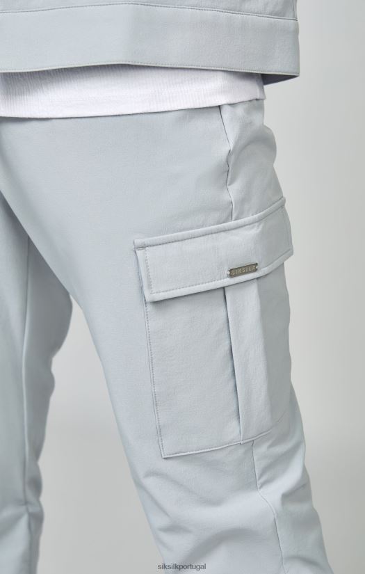 homens vestuário 6884ZR510 SikSilk jogger cargo utilitário cinza