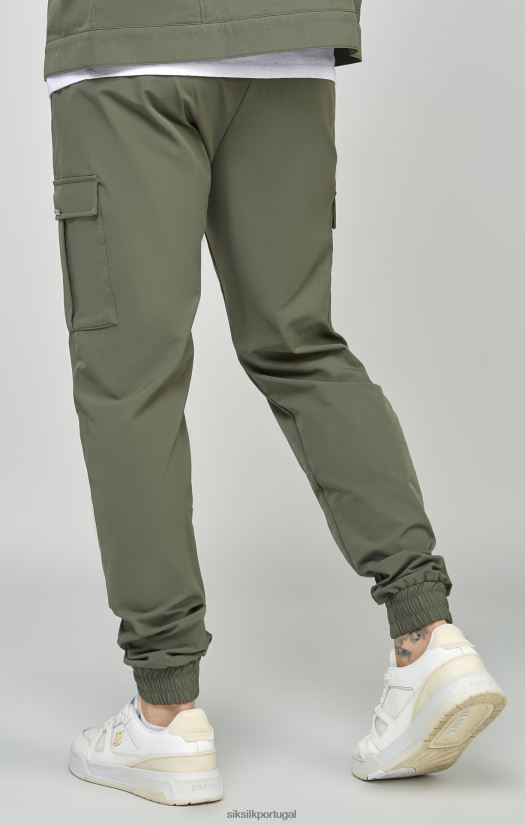 homens vestuário 6884ZR511 SikSilk jogger cargo utilitário cáqui