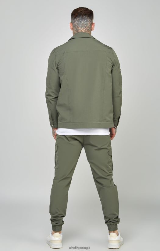 homens vestuário 6884ZR511 SikSilk jogger cargo utilitário cáqui