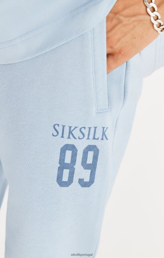 homens vestuário 6884ZR536 SikSilk jogger azul folgado