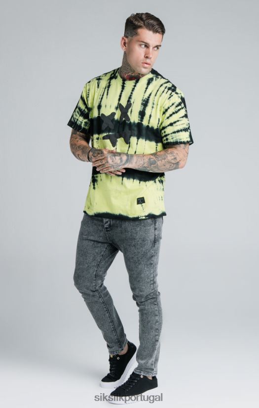 homens vestuário 6884ZR561 SikSilk x calça jeans preta steve aoki