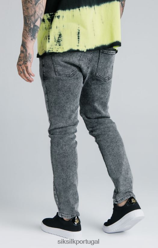 homens vestuário 6884ZR561 SikSilk x calça jeans preta steve aoki