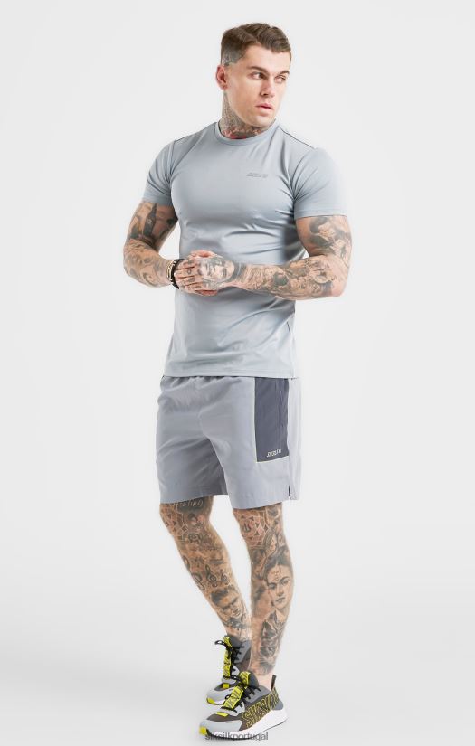 homens vestuário 6884ZR565 SikSilk short esportivo cinza marga