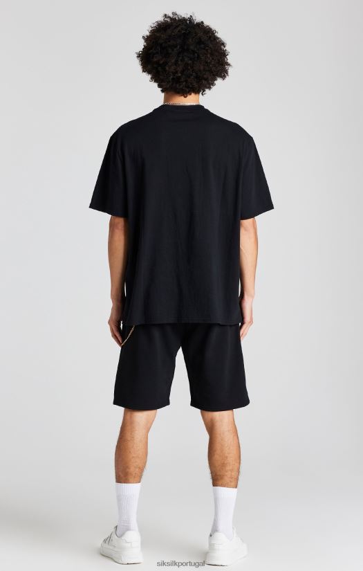 homens vestuário 6884ZR571 SikSilk short preto com corrente solta