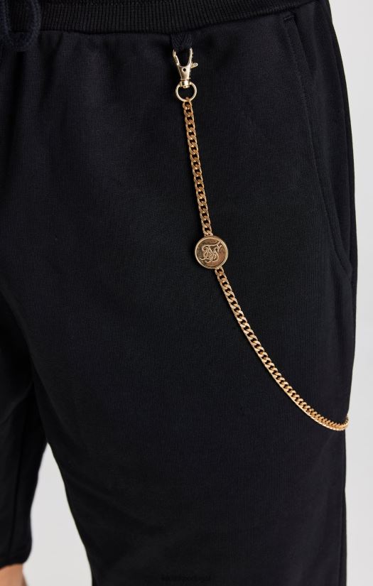 homens vestuário 6884ZR571 SikSilk short preto com corrente solta
