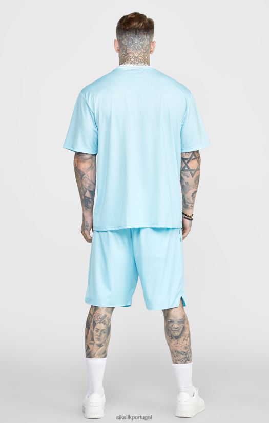 homens vestuário 6884ZR575 SikSilk short de malha azul solto