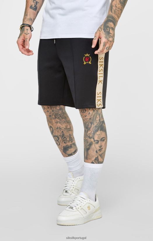 homens vestuário 6884ZR577 SikSilk crista preta curta