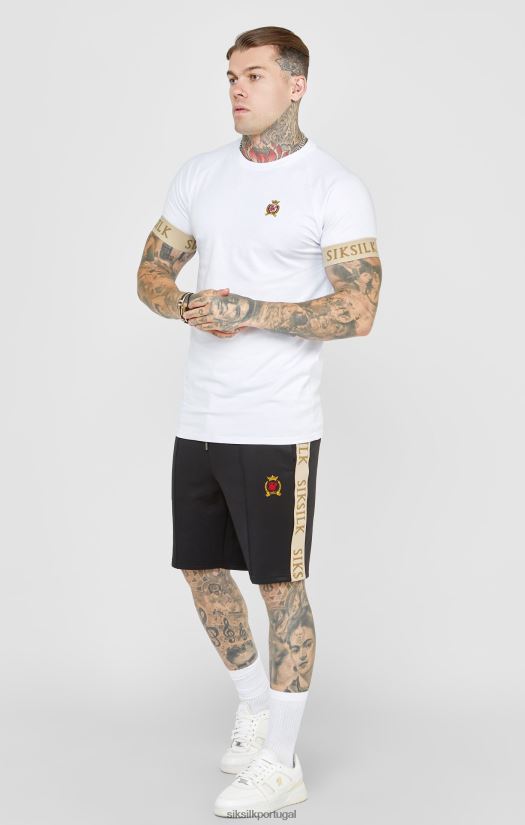 homens vestuário 6884ZR577 SikSilk crista preta curta