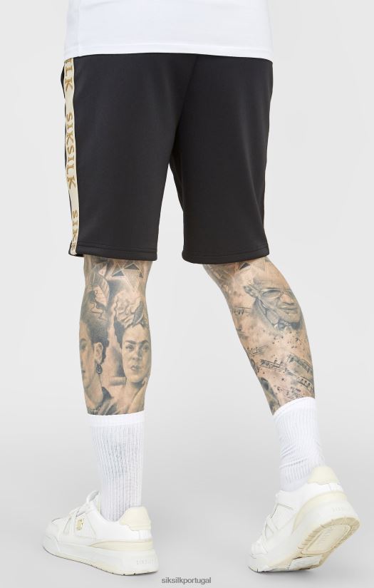 homens vestuário 6884ZR577 SikSilk crista preta curta
