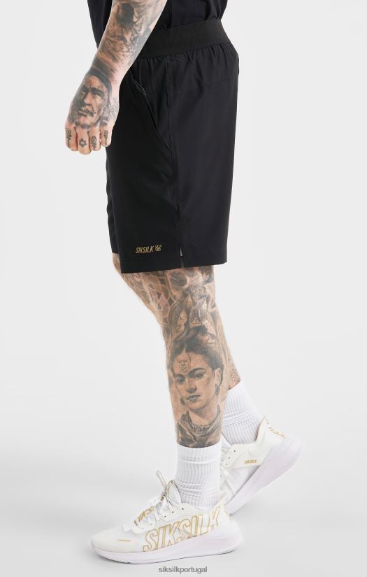 homens vestuário 6884ZR590 SikSilk short esportivo preto