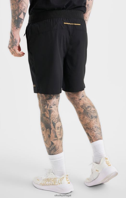 homens vestuário 6884ZR590 SikSilk short esportivo preto