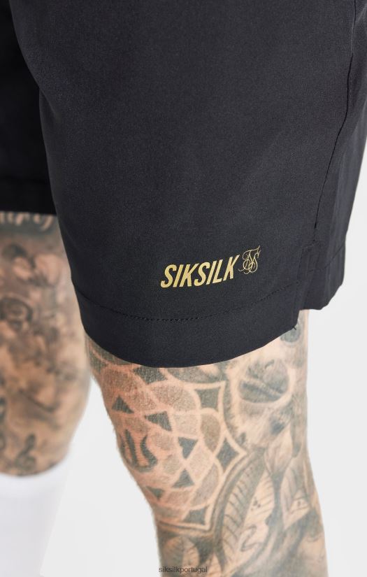 homens vestuário 6884ZR590 SikSilk short esportivo preto