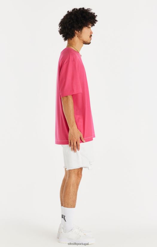 homens vestuário 6884ZR600 SikSilk short jeans desgastado branco com bainha crua