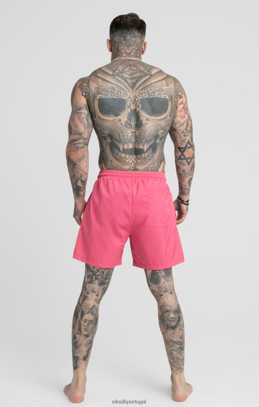 homens vestuário 6884ZR616 SikSilk short de banho rosa