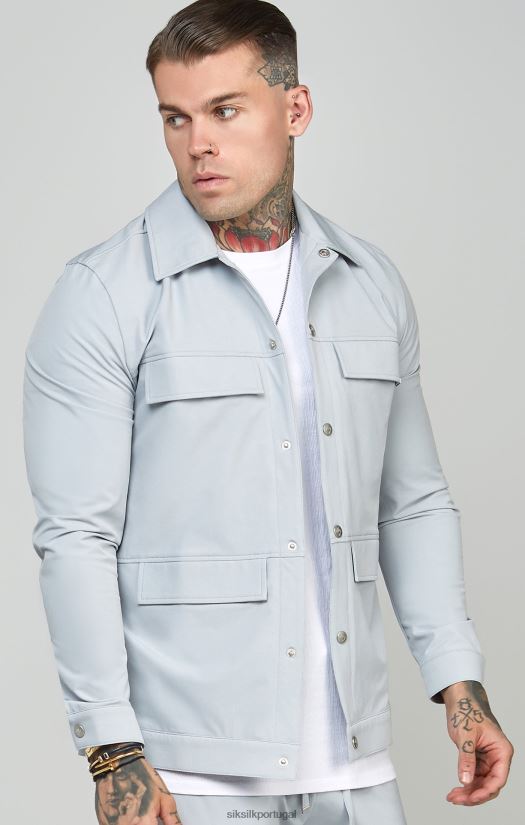 homens vestuário 6884ZR462 SikSilk camiseta utilitária cinza
