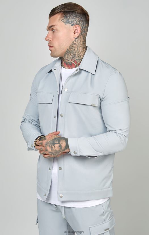 homens vestuário 6884ZR462 SikSilk camiseta utilitária cinza