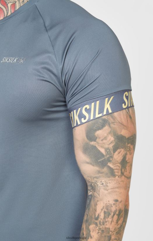 homens vestuário 6884ZR365 SikSilk camiseta esportiva de carvão vegetal
