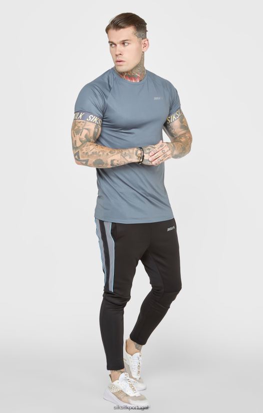 homens vestuário 6884ZR365 SikSilk camiseta esportiva de carvão vegetal