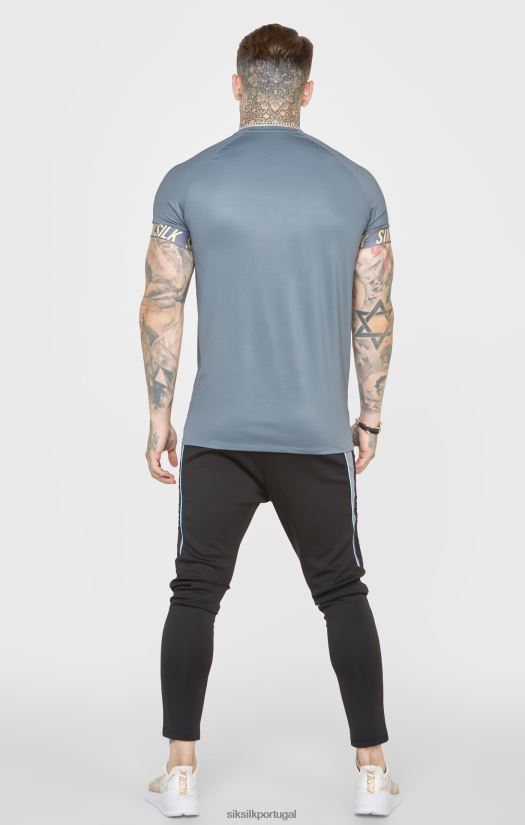 homens vestuário 6884ZR365 SikSilk camiseta esportiva de carvão vegetal