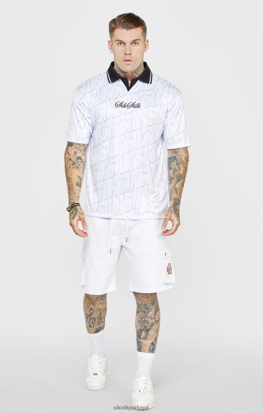 homens vestuário 6884ZR380 SikSilk camisa de futebol branca