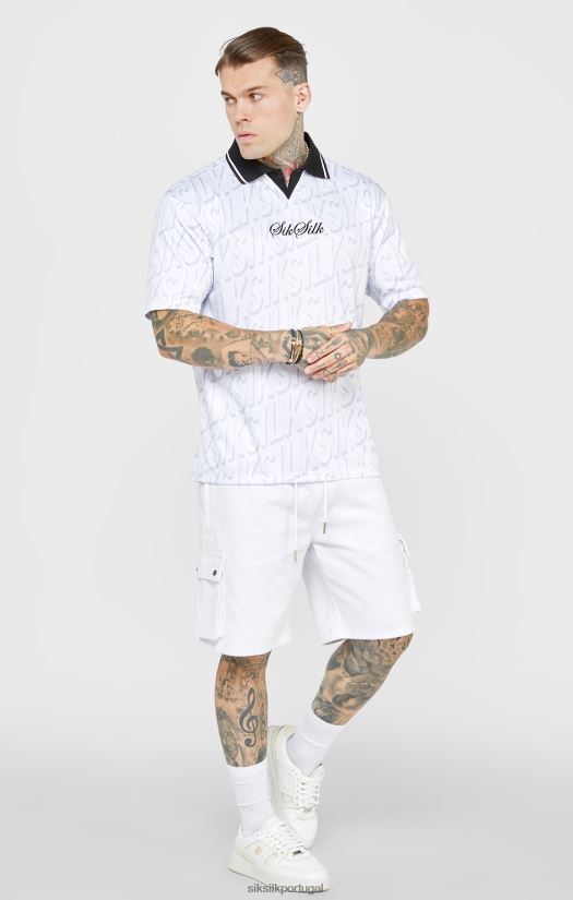 homens vestuário 6884ZR380 SikSilk camisa de futebol branca