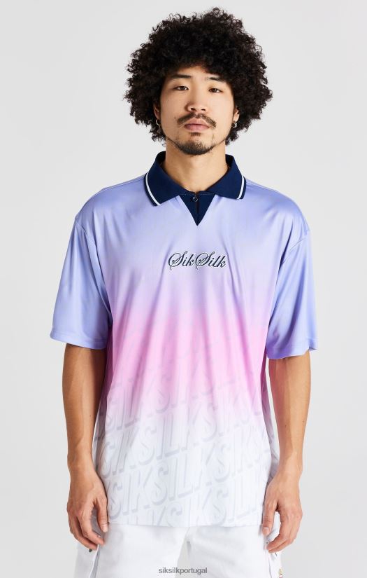 homens vestuário 6884ZR382 SikSilk camisa de futebol da marinha