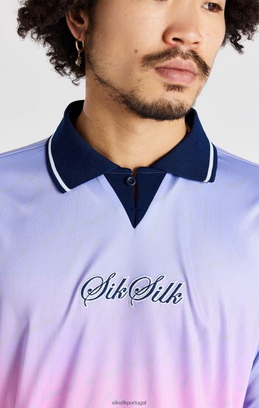 homens vestuário 6884ZR382 SikSilk camisa de futebol da marinha