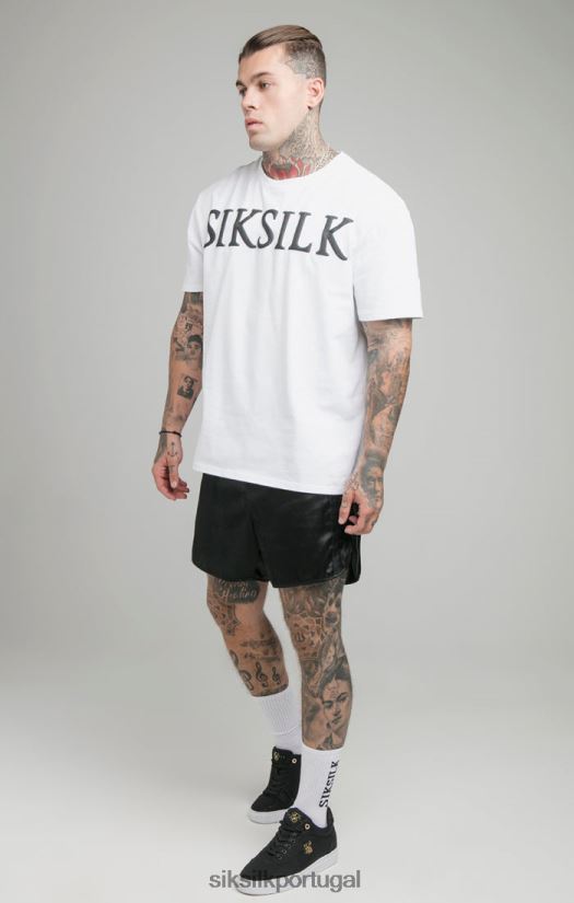 homens vestuário 6884ZR406 SikSilk camiseta branca folgada