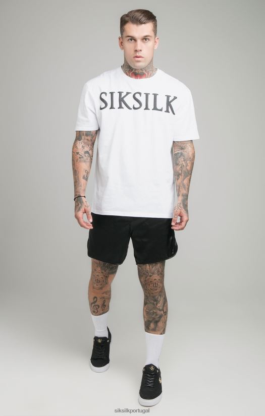 homens vestuário 6884ZR406 SikSilk camiseta branca folgada