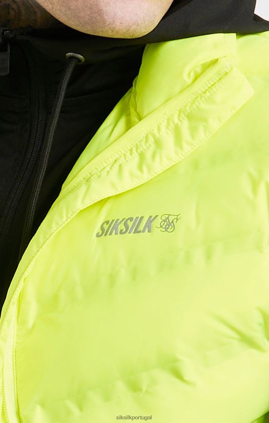 homens vestuário 6884ZR492 SikSilk colete esportivo amarelo