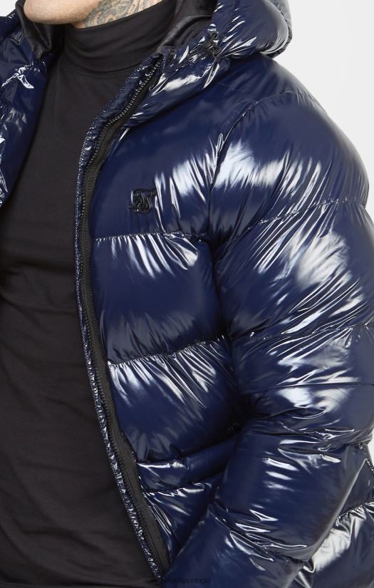 homens vestuário 6884ZR501 SikSilk jaqueta puffer azul marinho